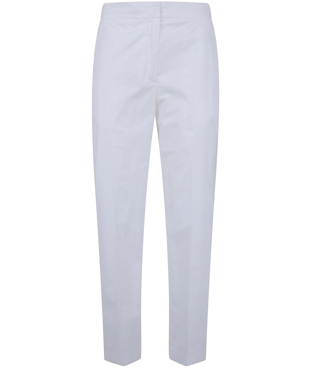 SEVENTY Белые хлопковые прямые брюки, фото 1