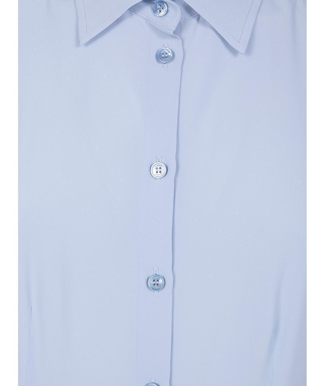 SEVENTY Синее шелковое повседневное платье, фото 3