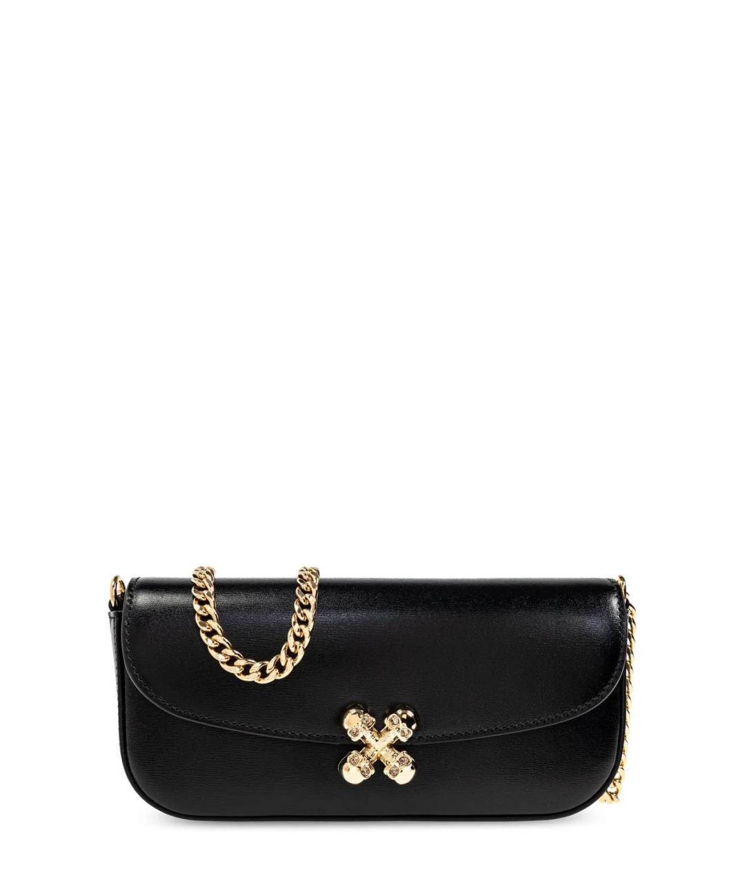 ALEXANDER MCQUEEN Черная хлопковая сумка через плечо, фото 1