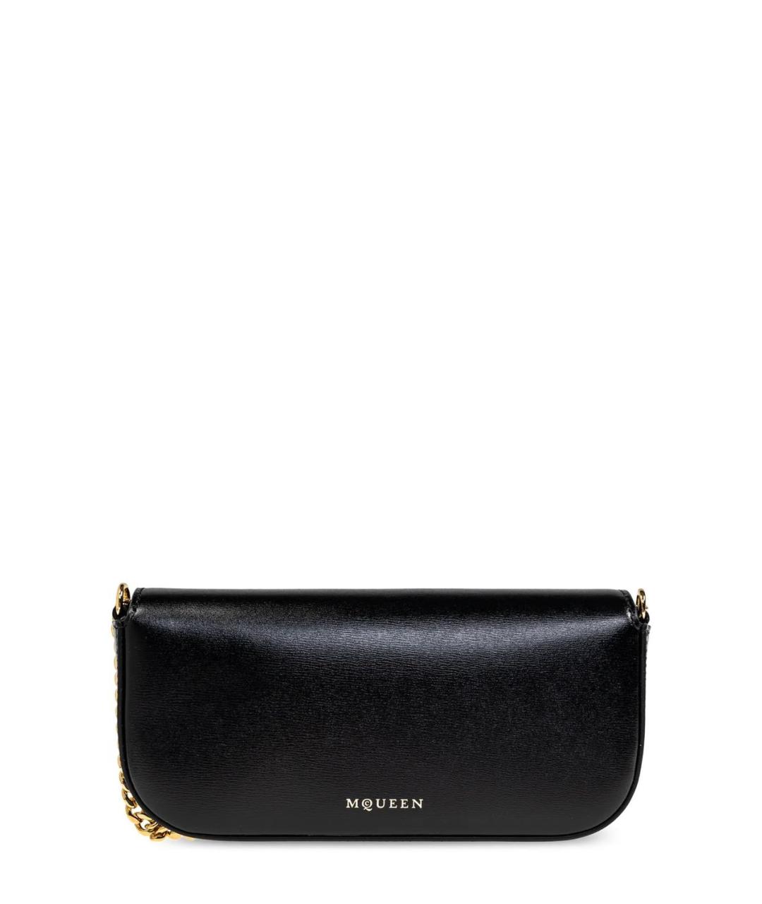 ALEXANDER MCQUEEN Черная хлопковая сумка через плечо, фото 2