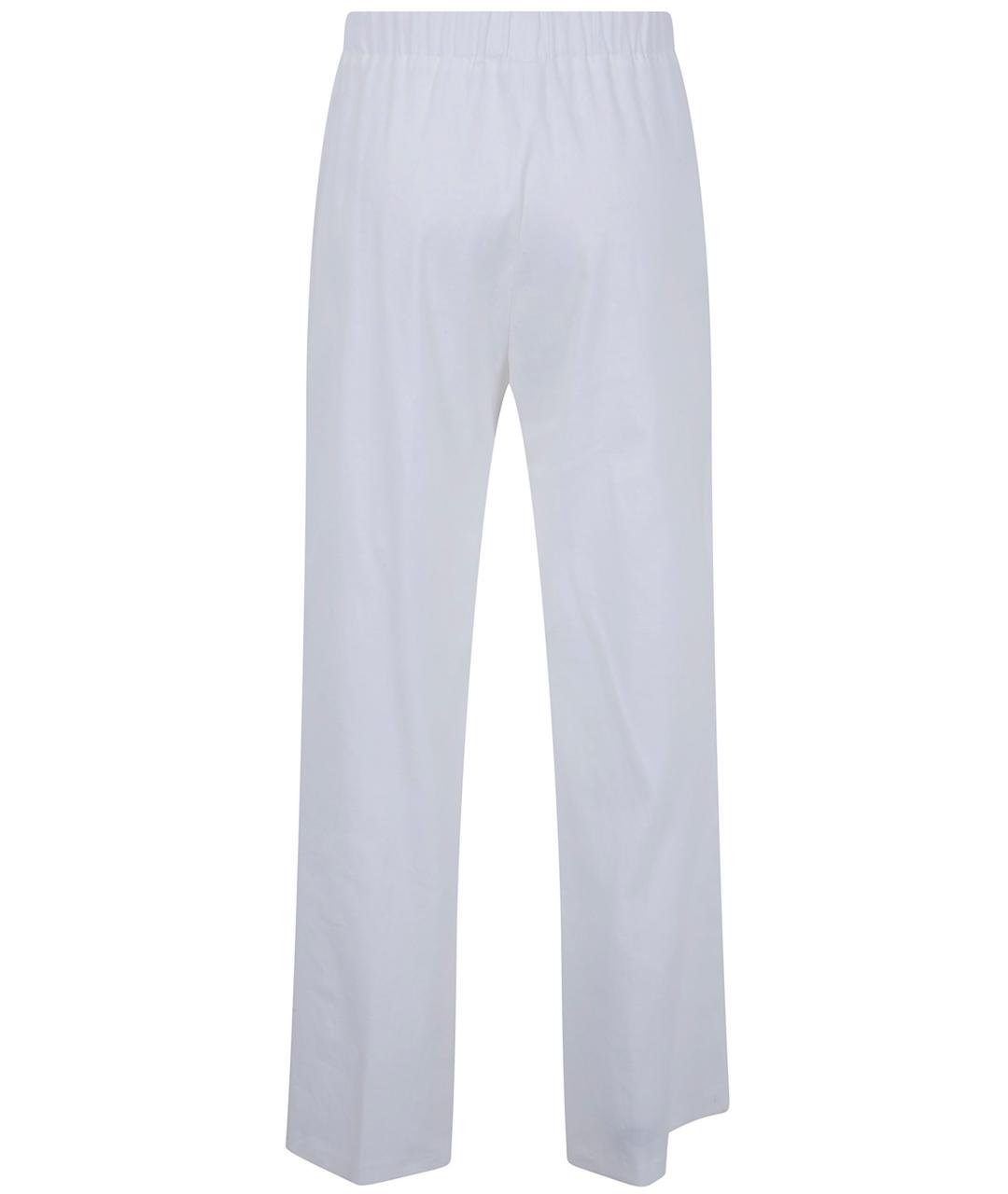 SEVENTY Белые хлопковые прямые брюки, фото 2