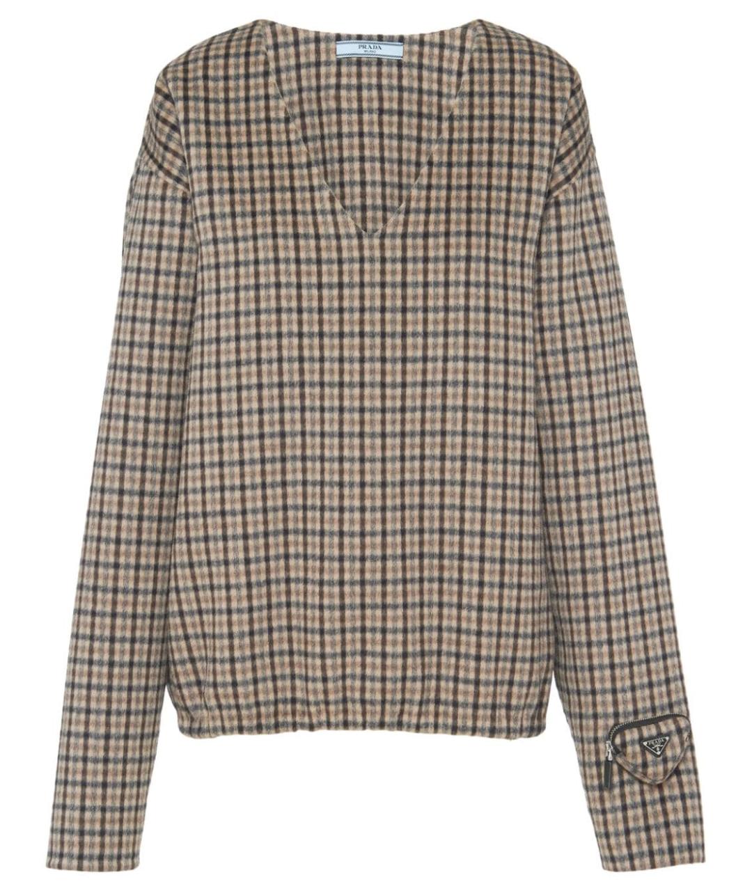 PRADA Мульти шерстяной джемпер / свитер, фото 1