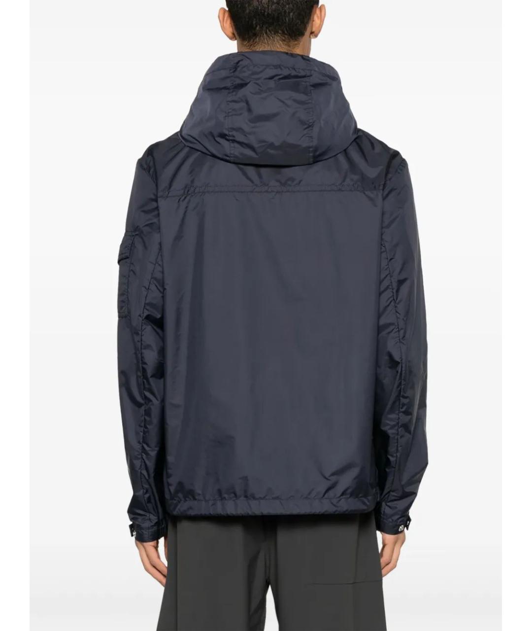 MONCLER Синяя полиамидовая куртка, фото 4