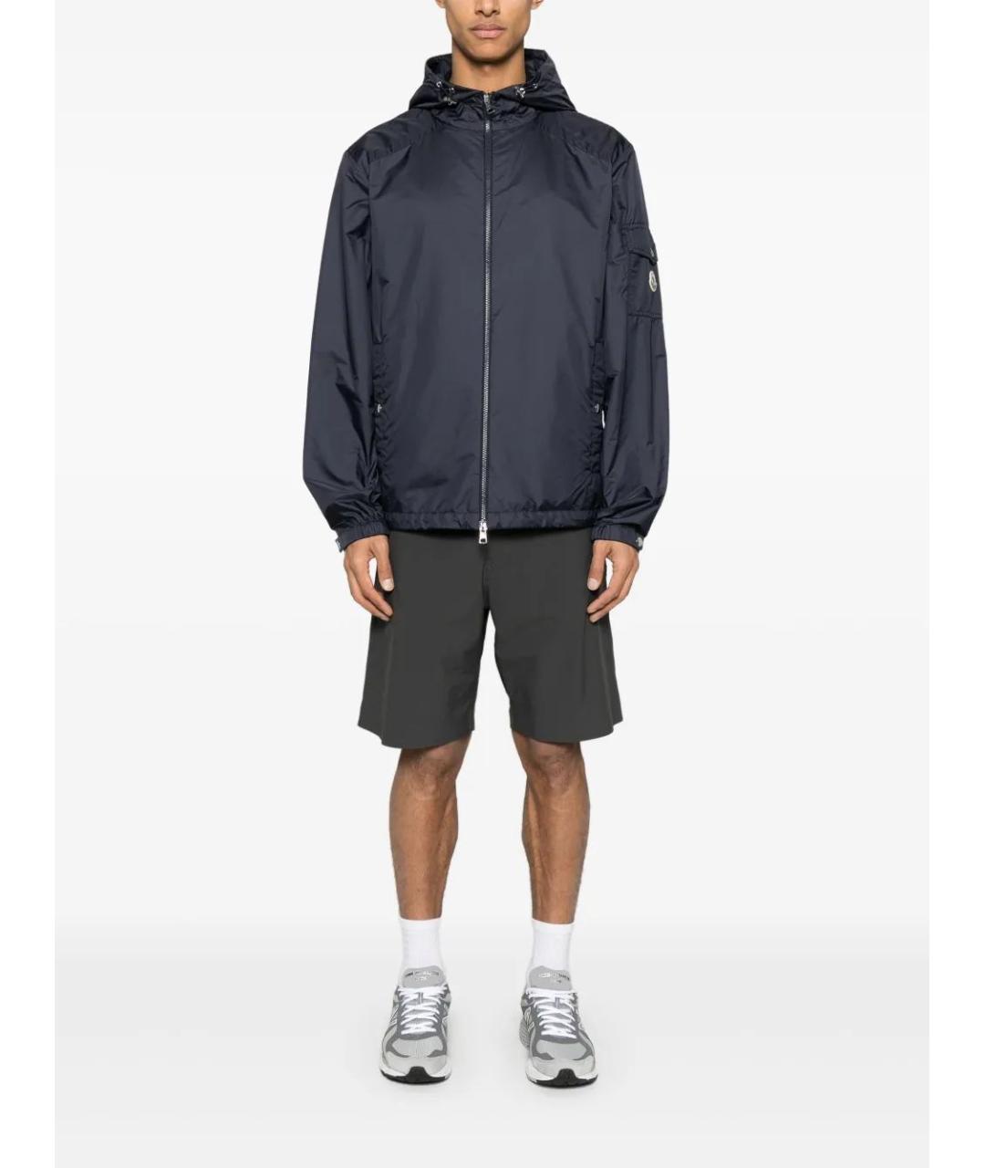 MONCLER Синяя полиамидовая куртка, фото 2