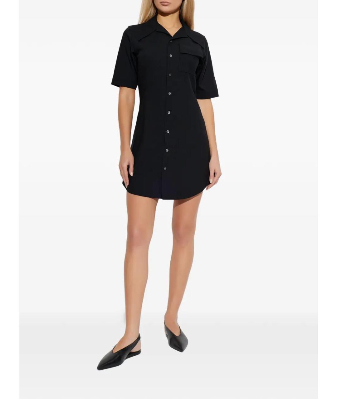 Ami Paris Черное шерстяное повседневное платье, фото 2