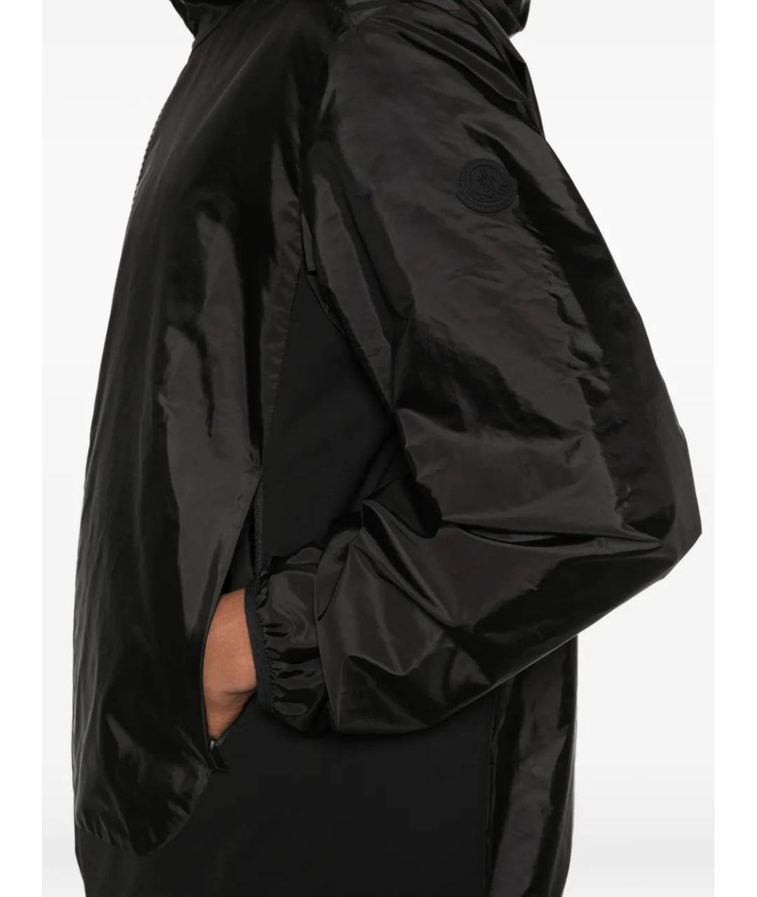 MONCLER Черная полиамидовая куртка, фото 5