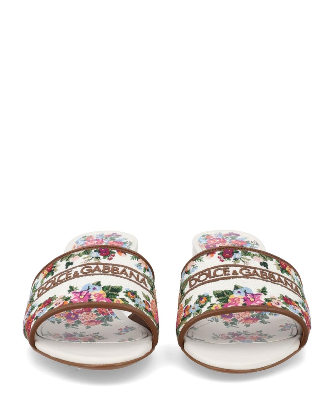 DOLCE&GABBANA Мульти текстильные сандалии, фото 3