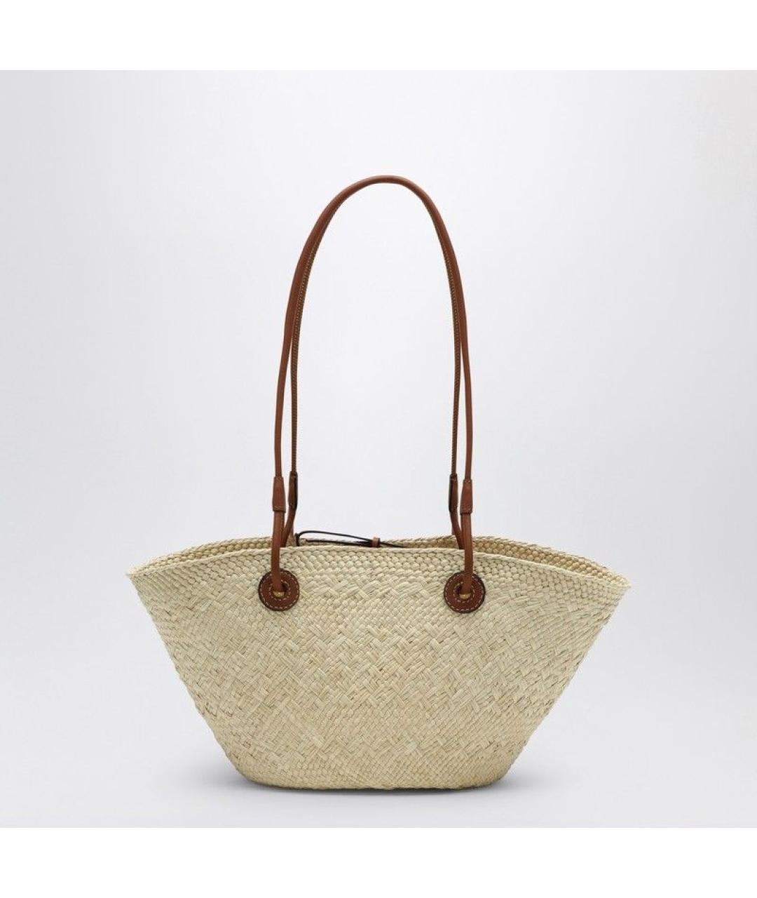 LOEWE Бежевая сумка тоут, фото 3