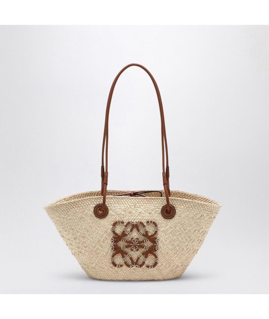 LOEWE Бежевая сумка тоут, фото 5