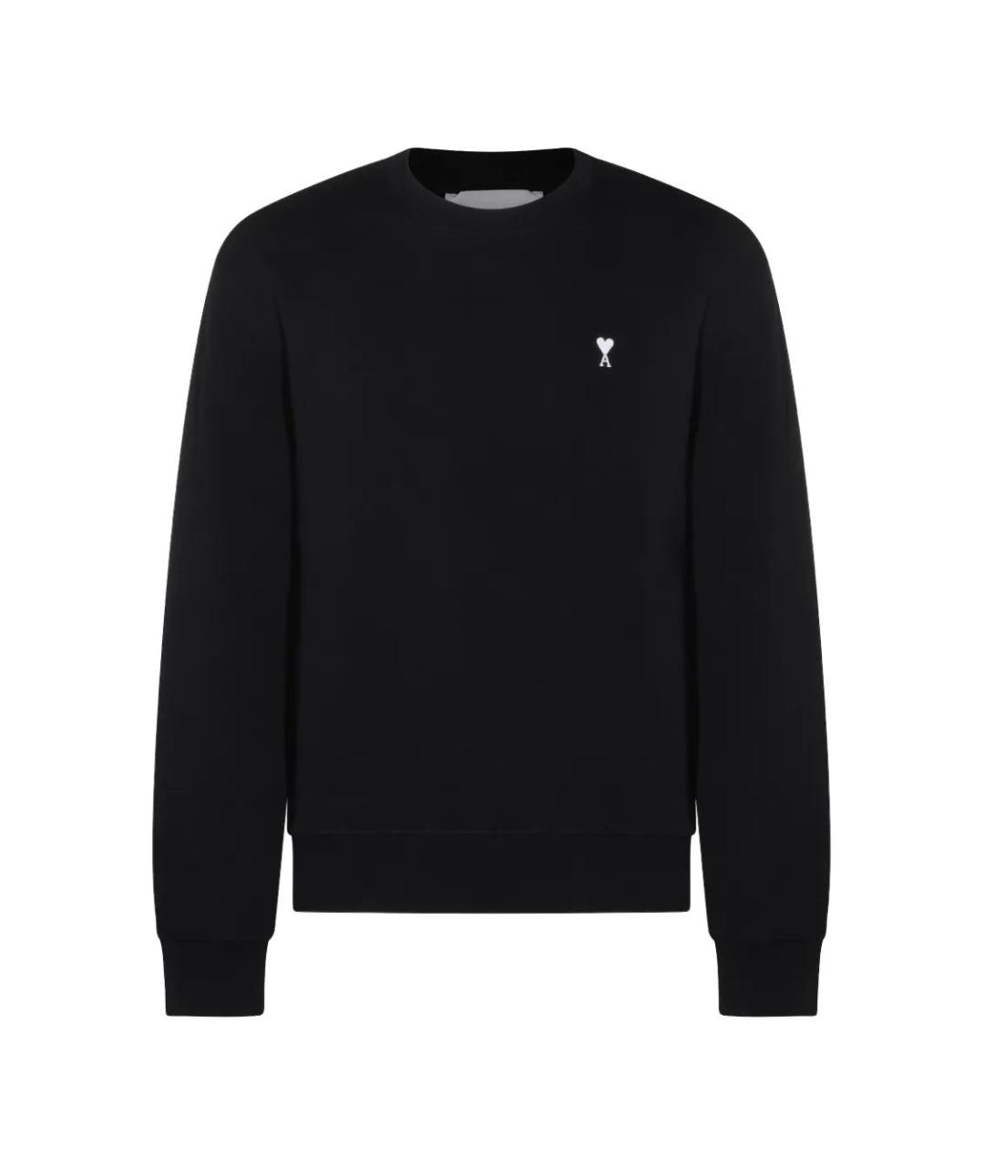 Ami Paris Черный хлопковый джемпер / свитер, фото 1