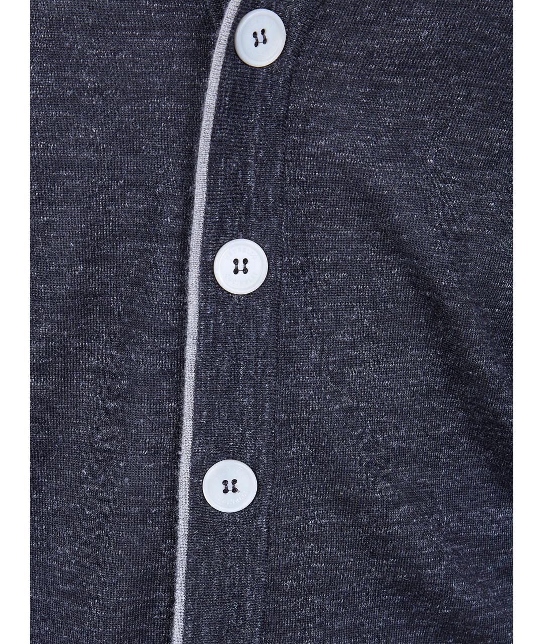 BRUNELLO CUCINELLI Серый кашемировый кардиган, фото 3