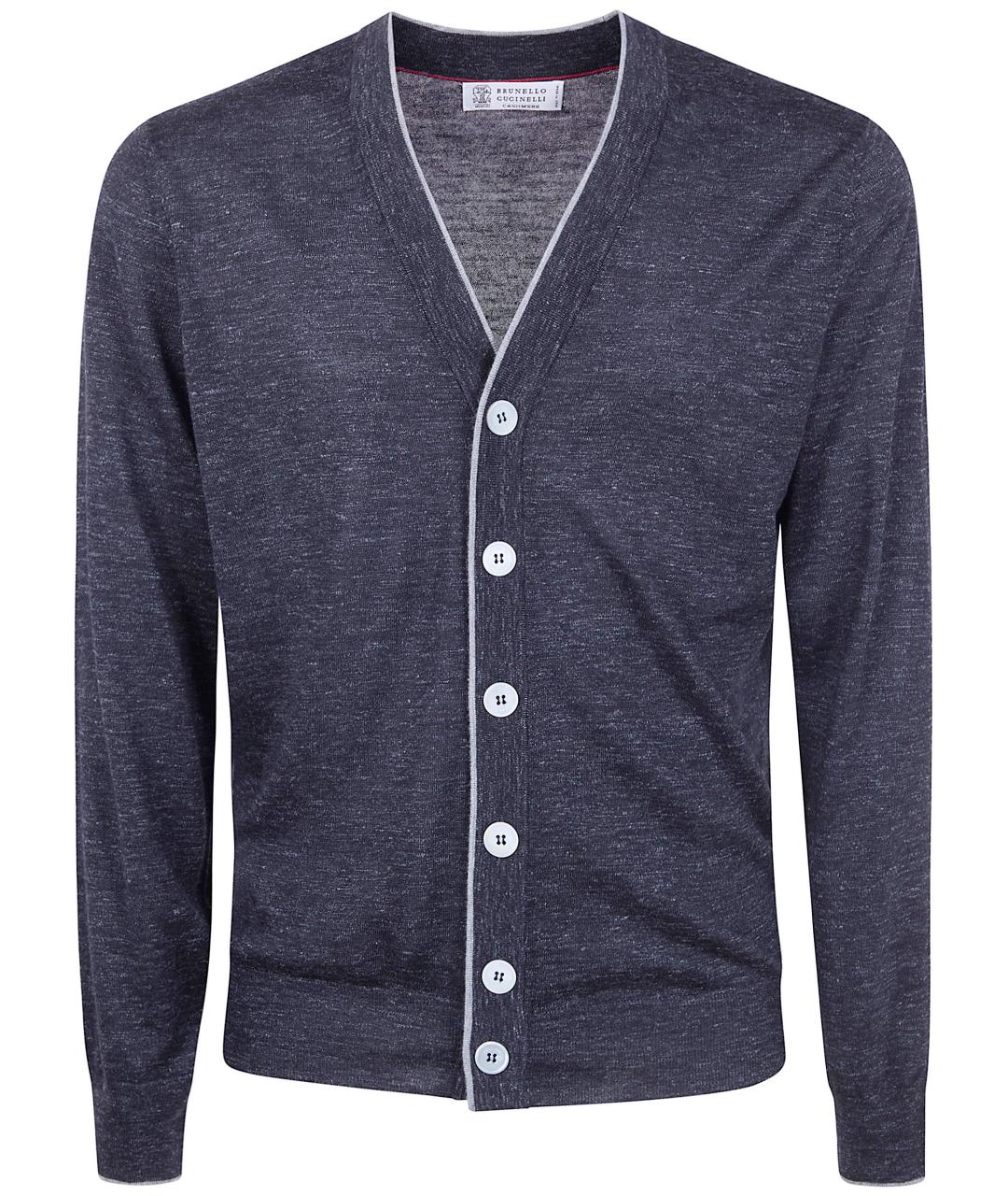 BRUNELLO CUCINELLI Серый кашемировый кардиган, фото 1