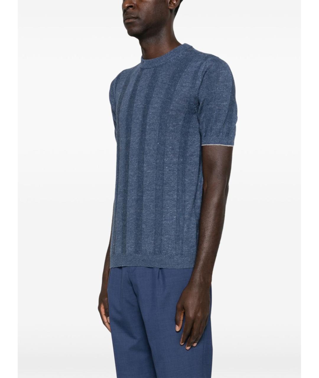 BRUNELLO CUCINELLI Синий джемпер / свитер, фото 5