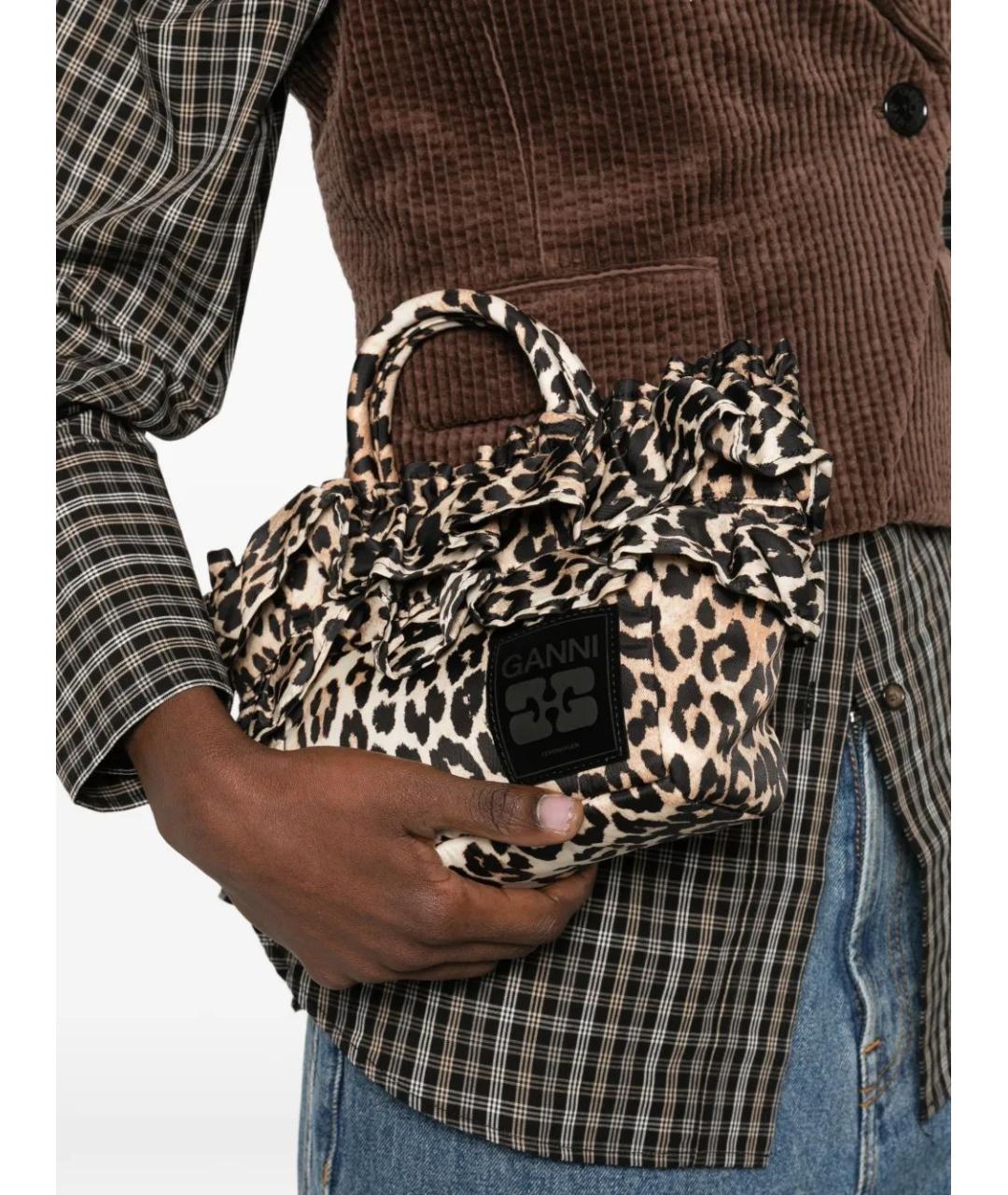 GANNI Мульти хлопковая сумка тоут, фото 2