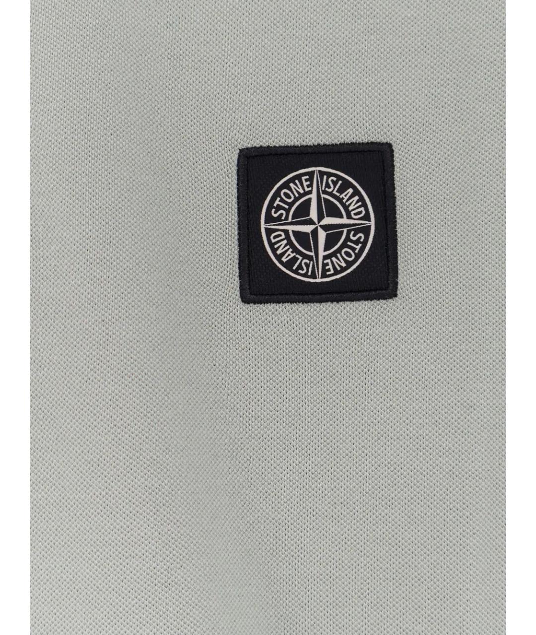 STONE ISLAND Хлопковое поло с коротким рукавом, фото 3