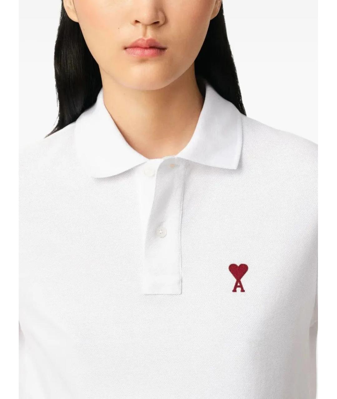 Ami Paris Белая хлопковая футболка, фото 5