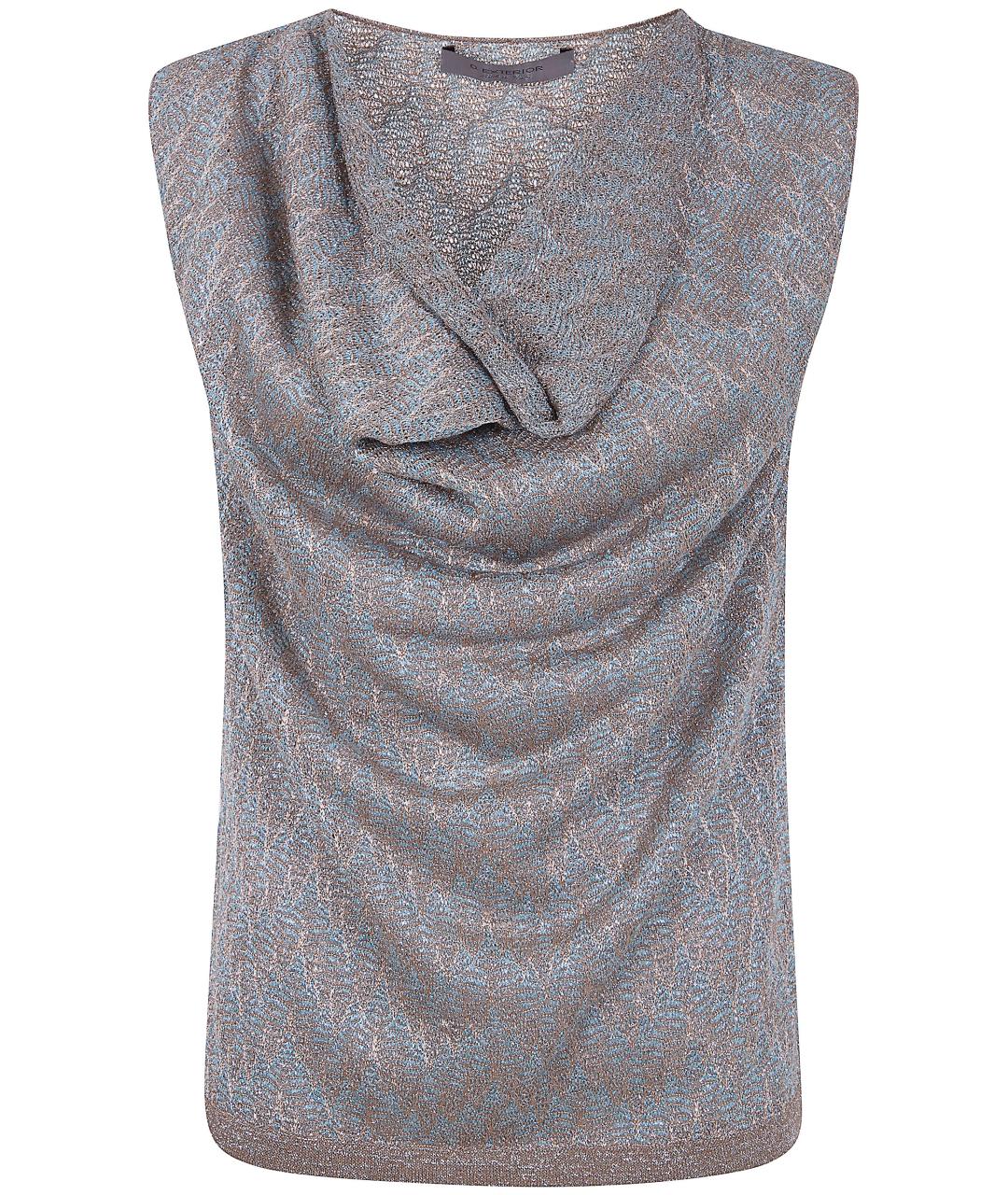 D.EXTERIOR Коричневая полиэстеровая майка, фото 1