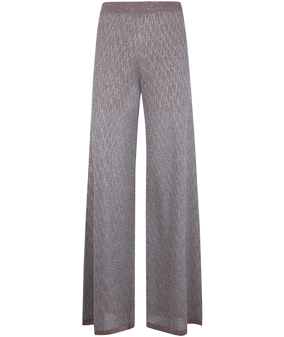 D.EXTERIOR Коричневые полиэстеровые прямые брюки, фото 1