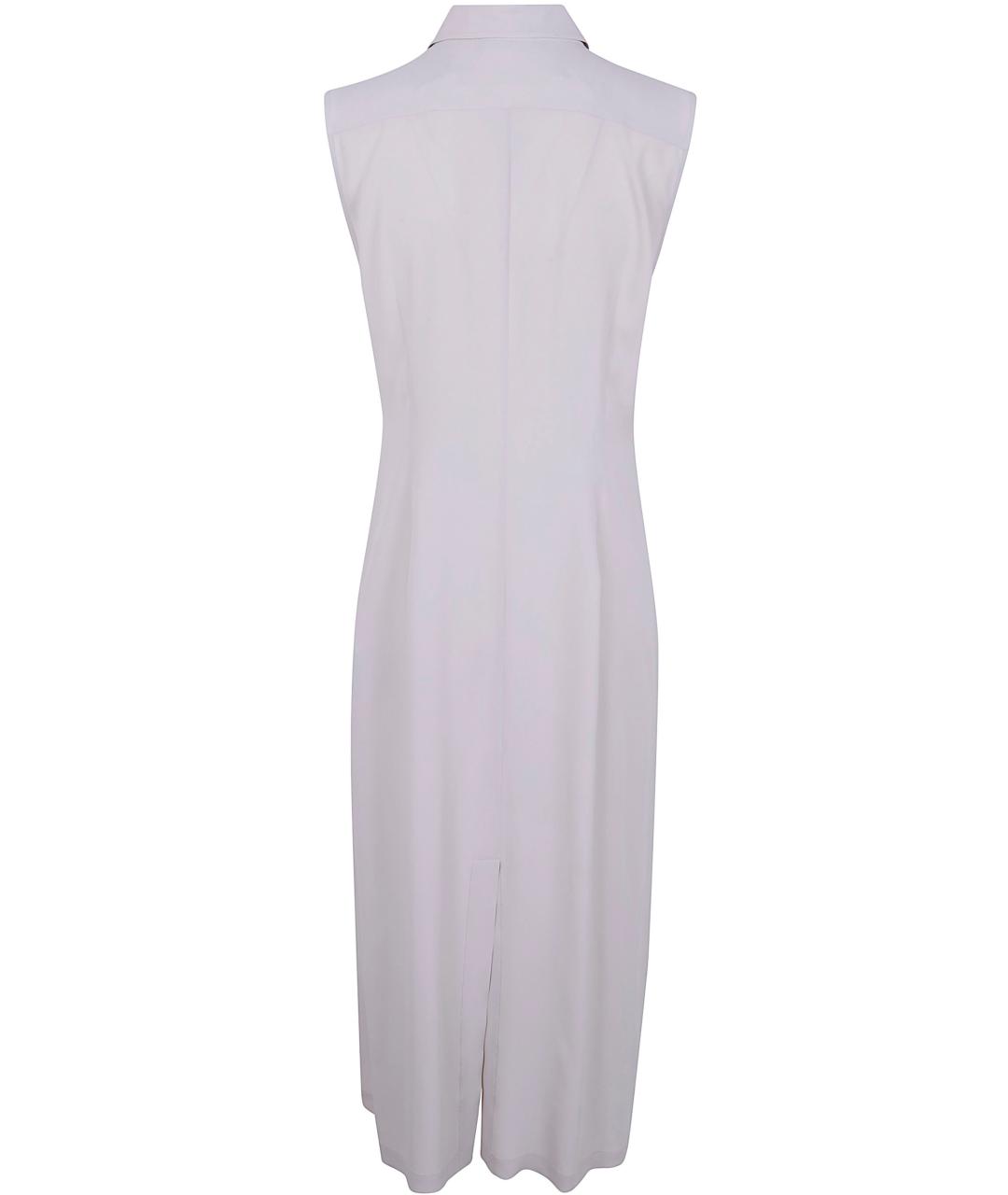 SEVENTY Бежевое шелковое повседневное платье, фото 2