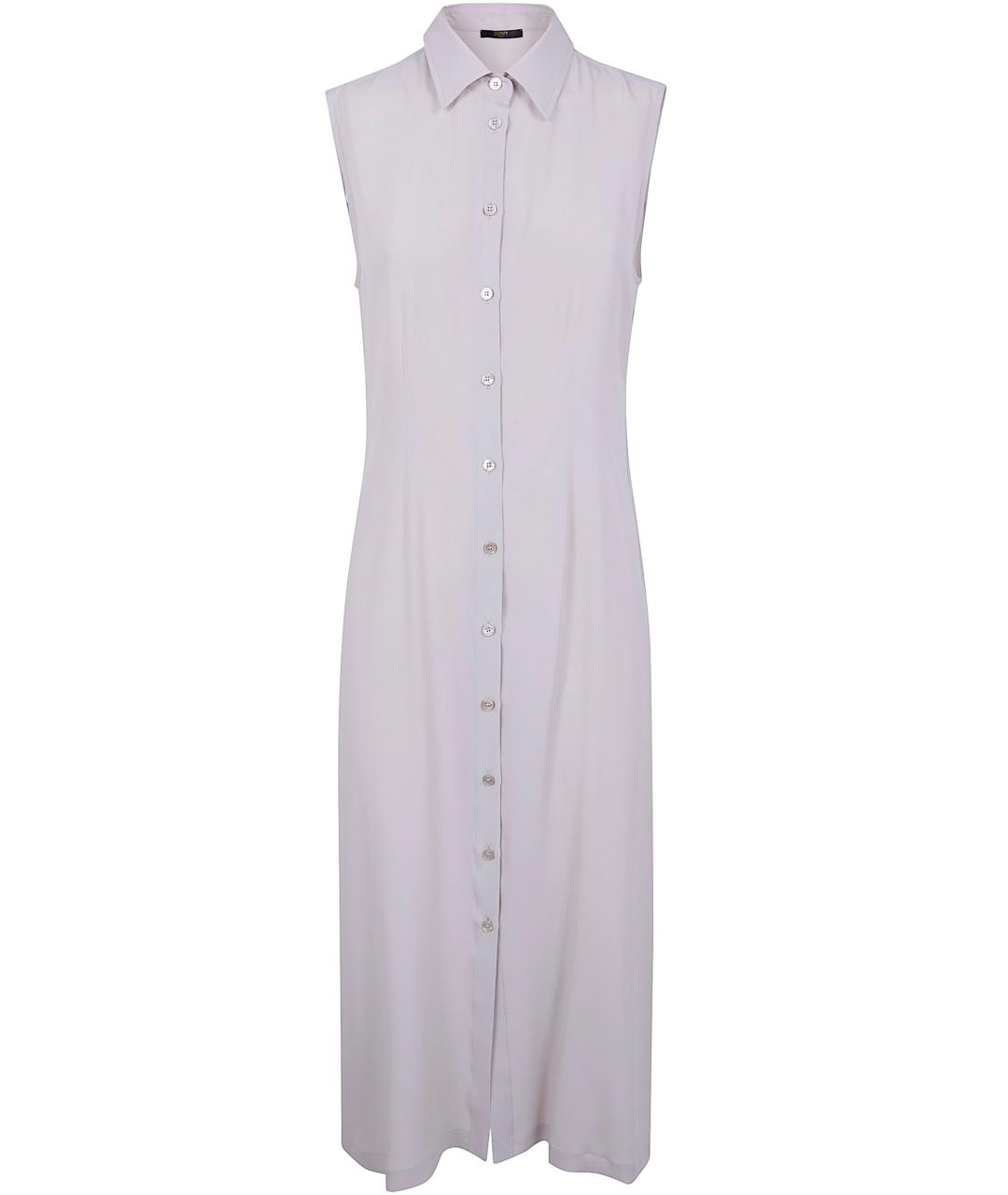 SEVENTY Бежевое шелковое повседневное платье, фото 1