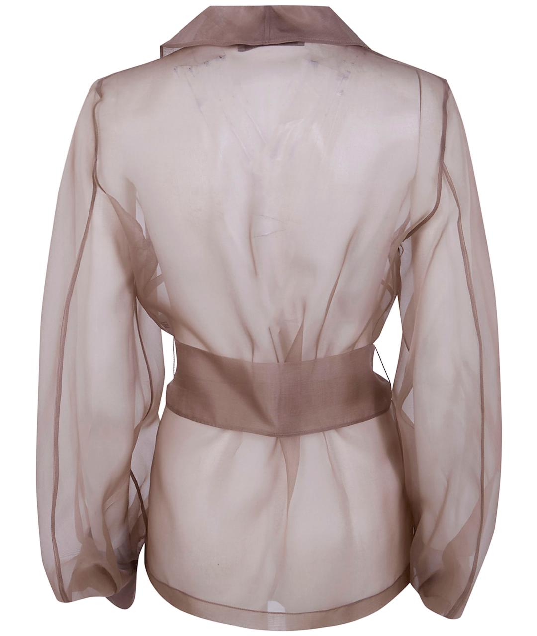 D.EXTERIOR Коричневый шелковый жакет/пиджак, фото 2