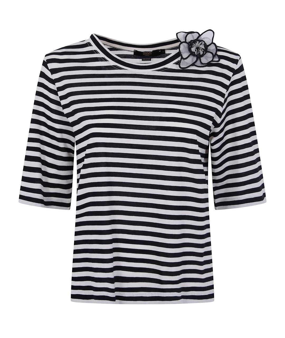 SEVENTY Черная хлопковая футболка, фото 1