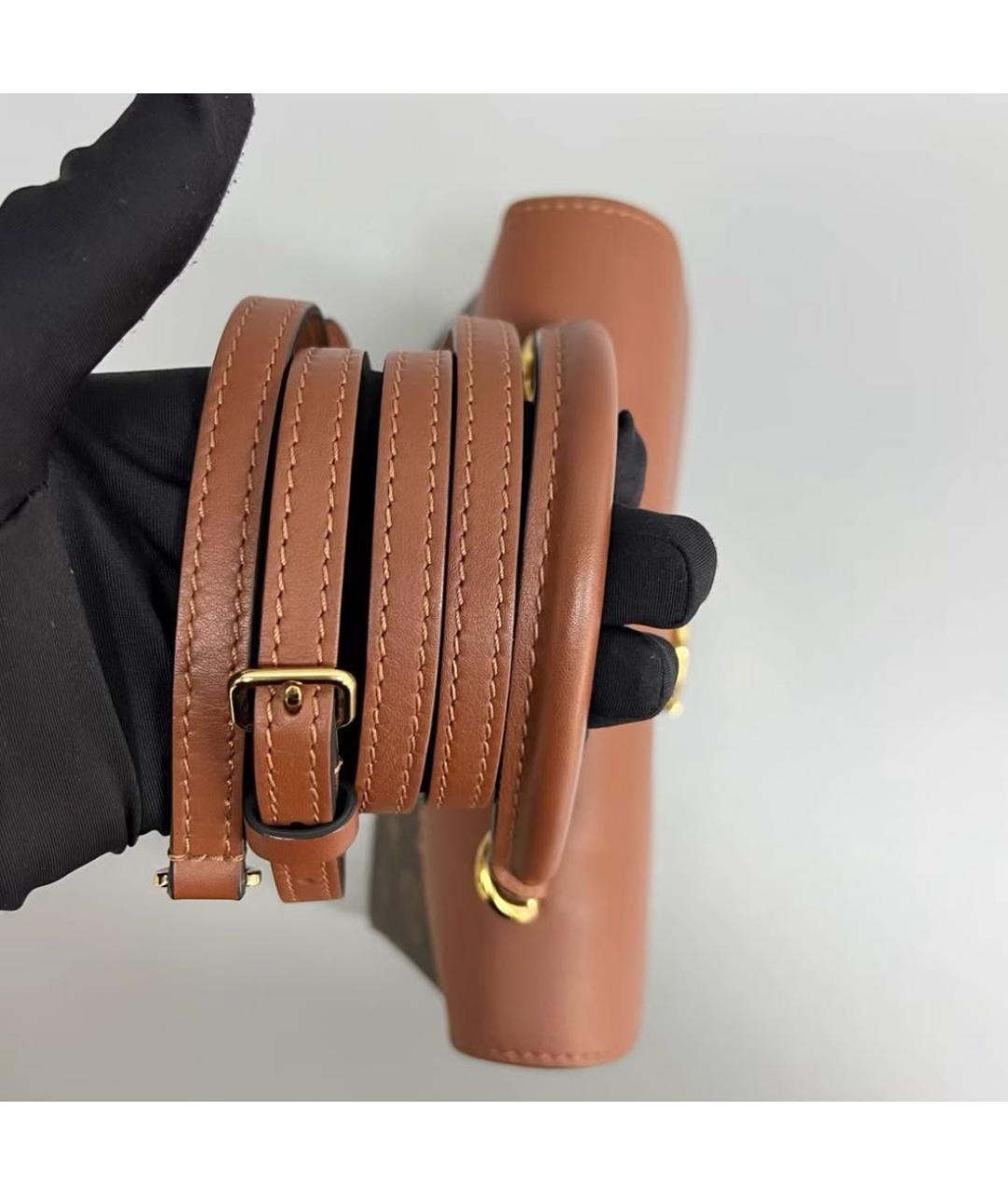 LOUIS VUITTON Коричневая сумка через плечо, фото 5