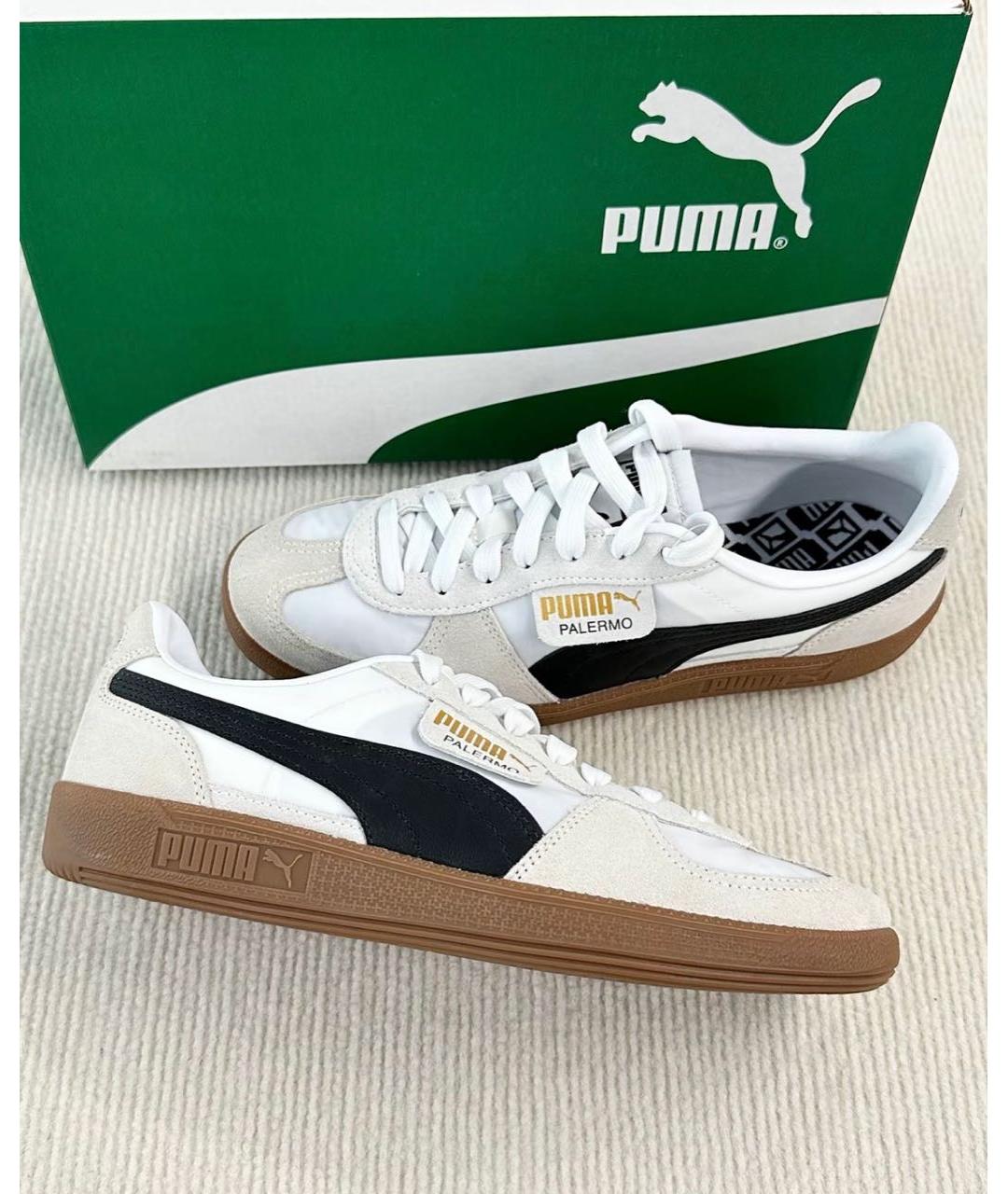 PUMA Бежевые замшевые кеды, фото 2