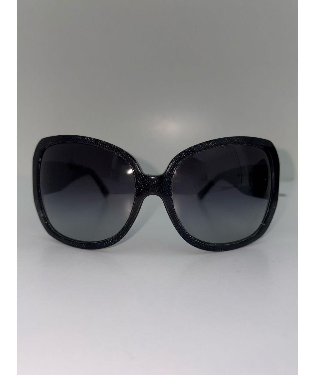 CHANEL Темно-синие пластиковые солнцезащитные очки, фото 6