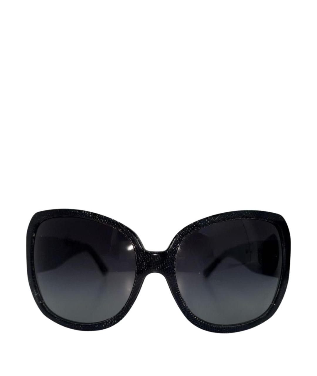 CHANEL Темно-синие пластиковые солнцезащитные очки, фото 1