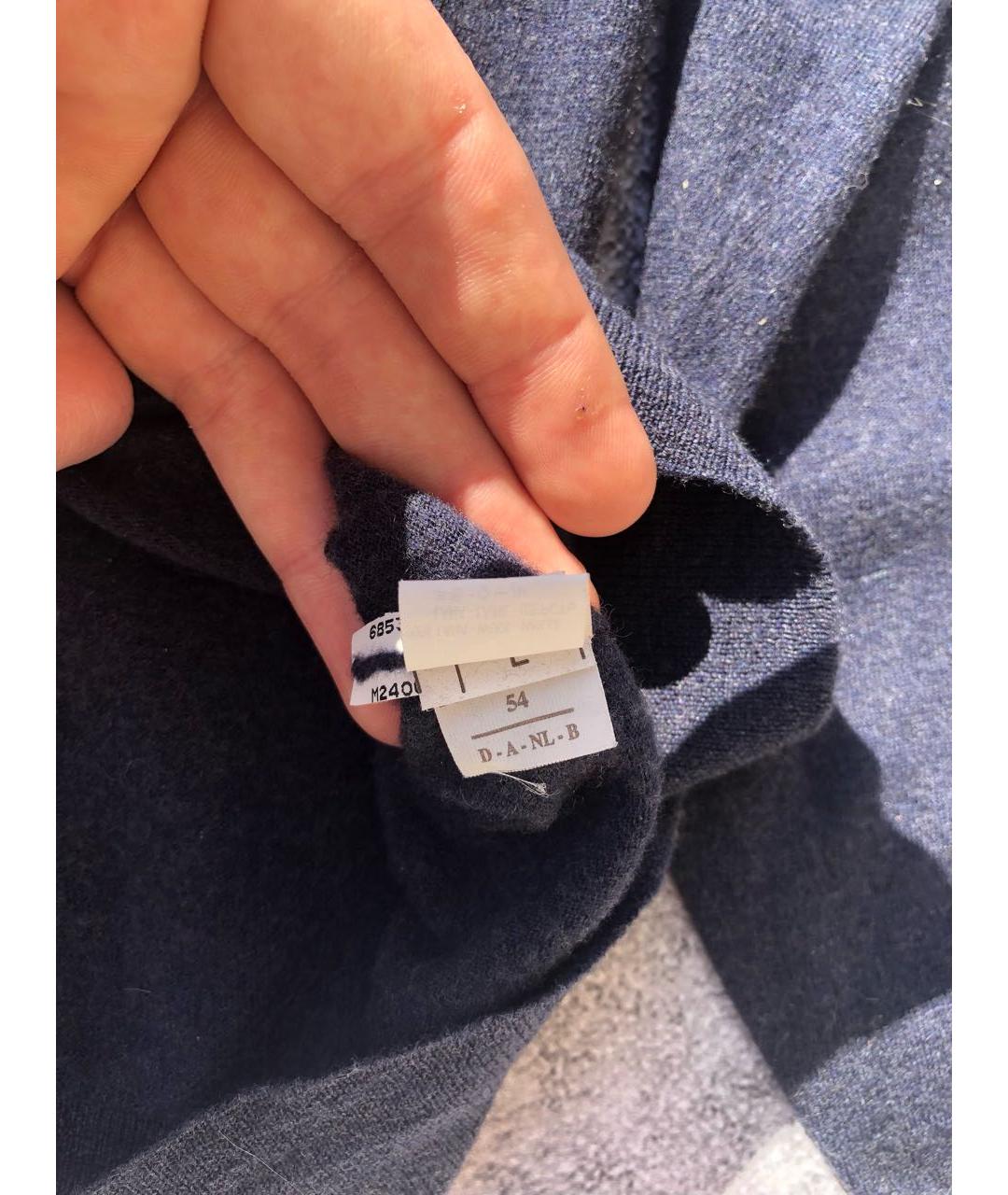BRUNELLO CUCINELLI Темно-синий шерстяной джемпер / свитер, фото 6