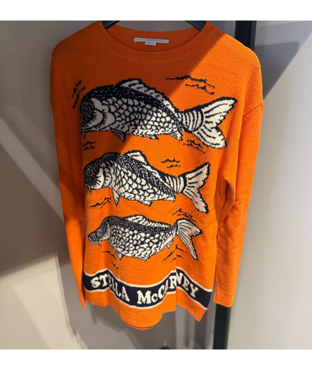 STELLA MCCARTNEY Оранжевый шерстяной джемпер / свитер, фото 2