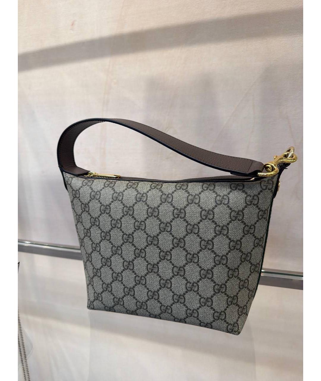 GUCCI Коричневая сумка с короткими ручками, фото 8