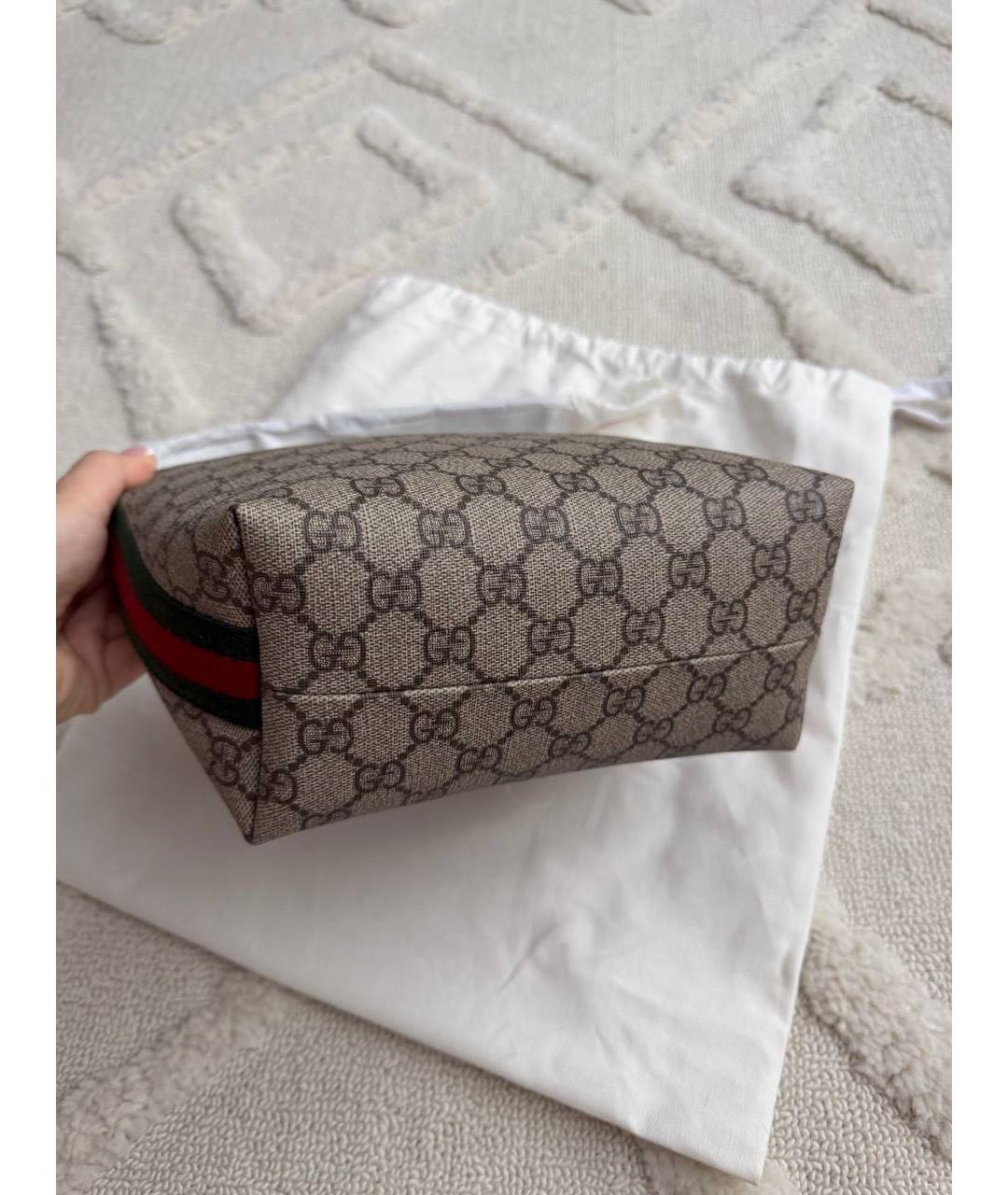 GUCCI Коричневая сумка с короткими ручками, фото 5