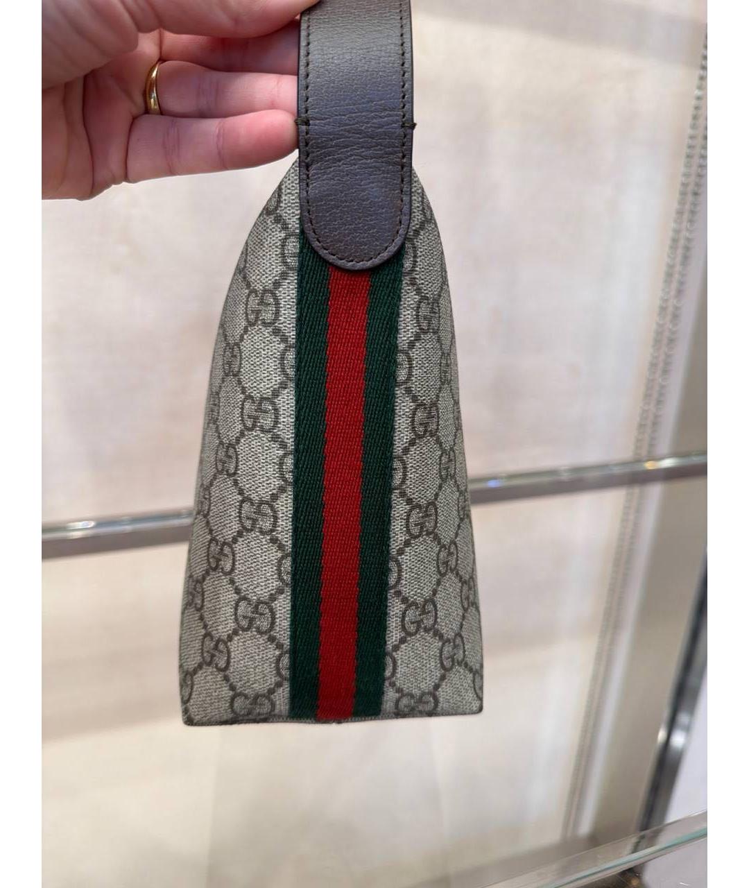 GUCCI Коричневая сумка с короткими ручками, фото 2