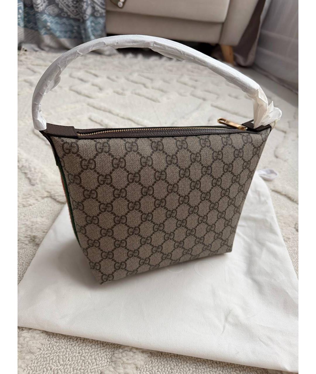 GUCCI Коричневая сумка с короткими ручками, фото 3