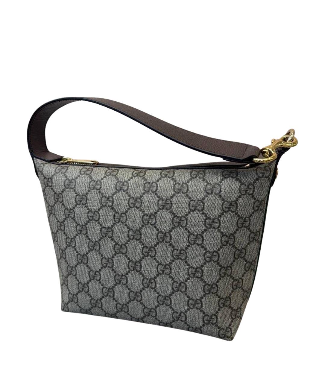 GUCCI Коричневая сумка с короткими ручками, фото 1