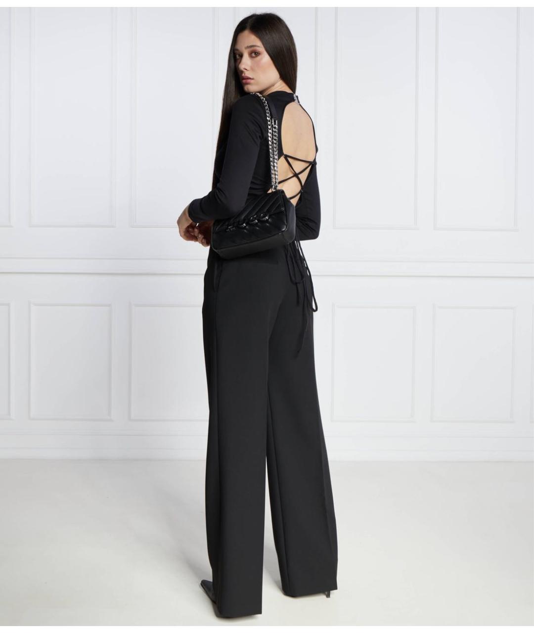 HUGO BOSS Черный хлопко-эластановый джемпер / свитер, фото 8