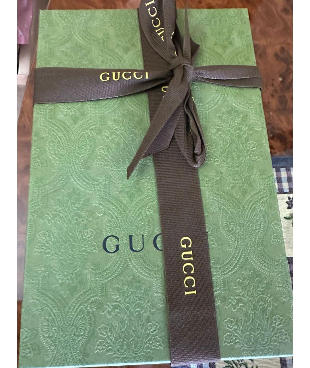 GUCCI Зеленая кожаная сумка через плечо, фото 4