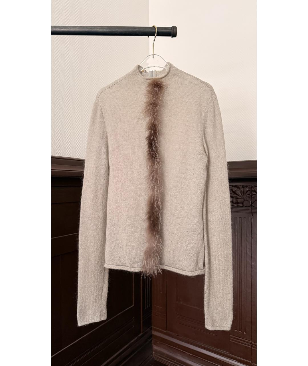 GIVENCHY Бежевый шерстяной джемпер / свитер, фото 5