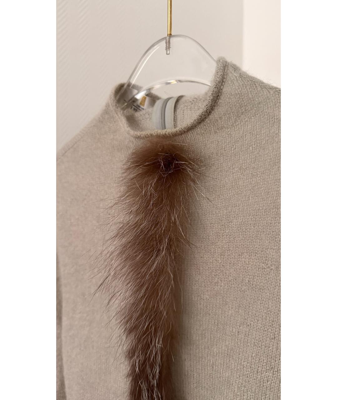 GIVENCHY Бежевый шерстяной джемпер / свитер, фото 4