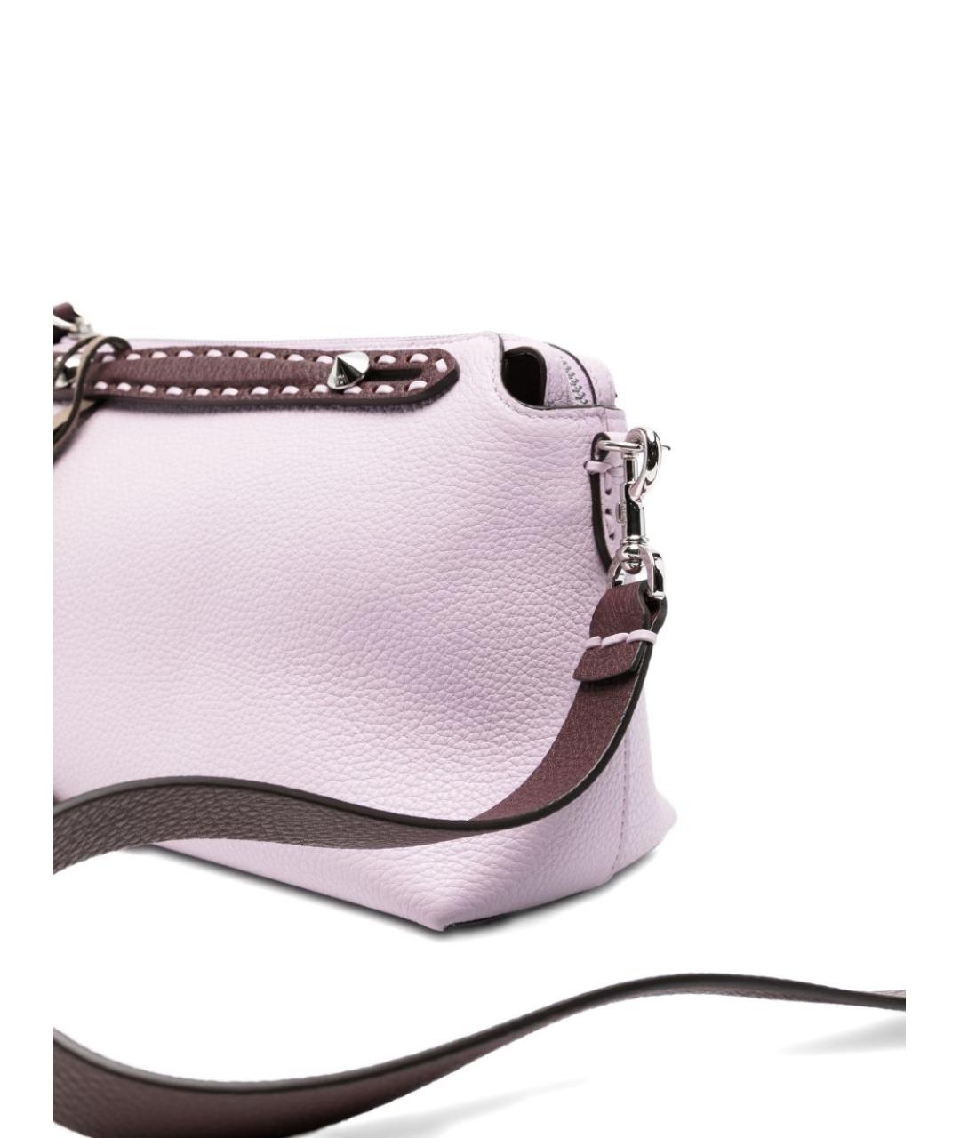 FENDI Розовая кожаная сумка через плечо, фото 4