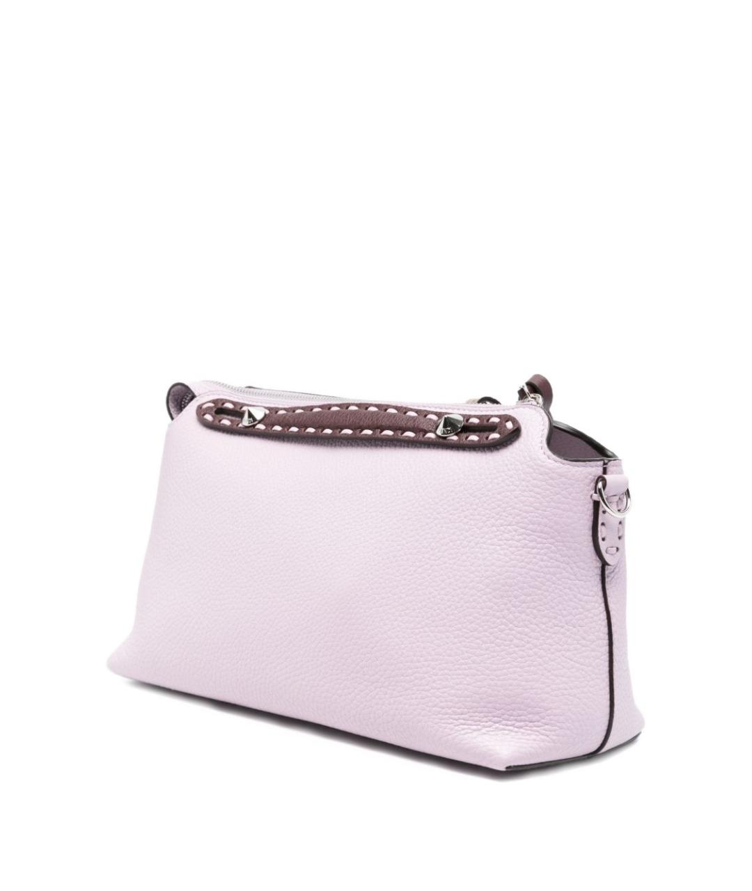 FENDI Розовая кожаная сумка через плечо, фото 3