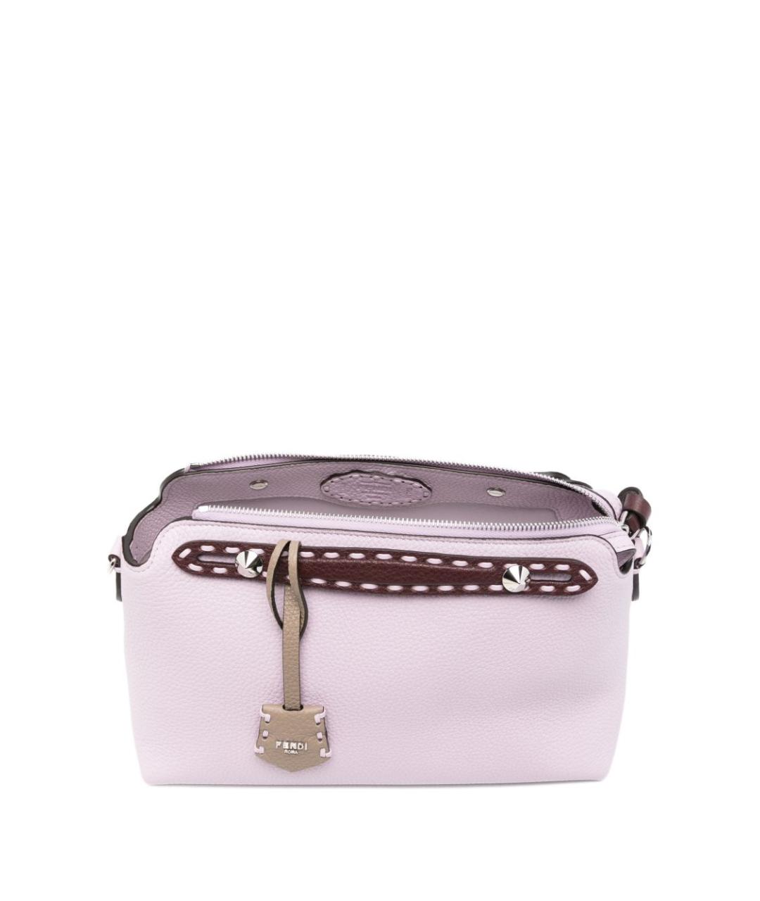 FENDI Розовая кожаная сумка через плечо, фото 5