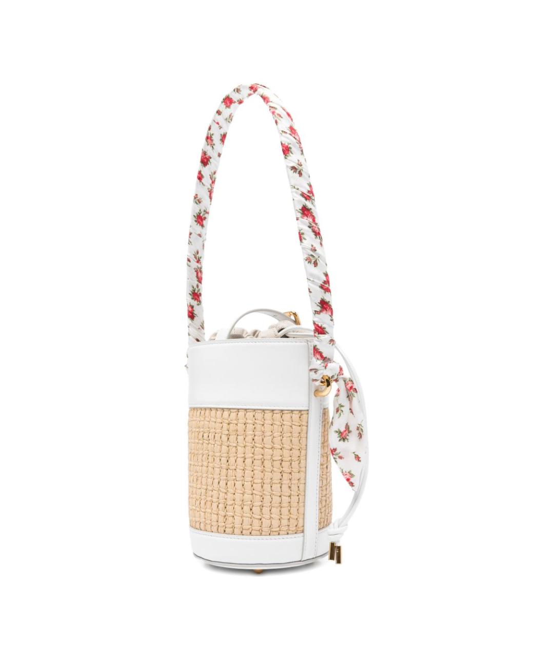 DOLCE&GABBANA Бежевая пелетеная сумка через плечо, фото 3