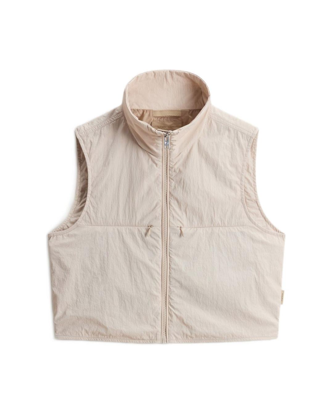 WOOLRICH Бежевый синтетический жилет, фото 1