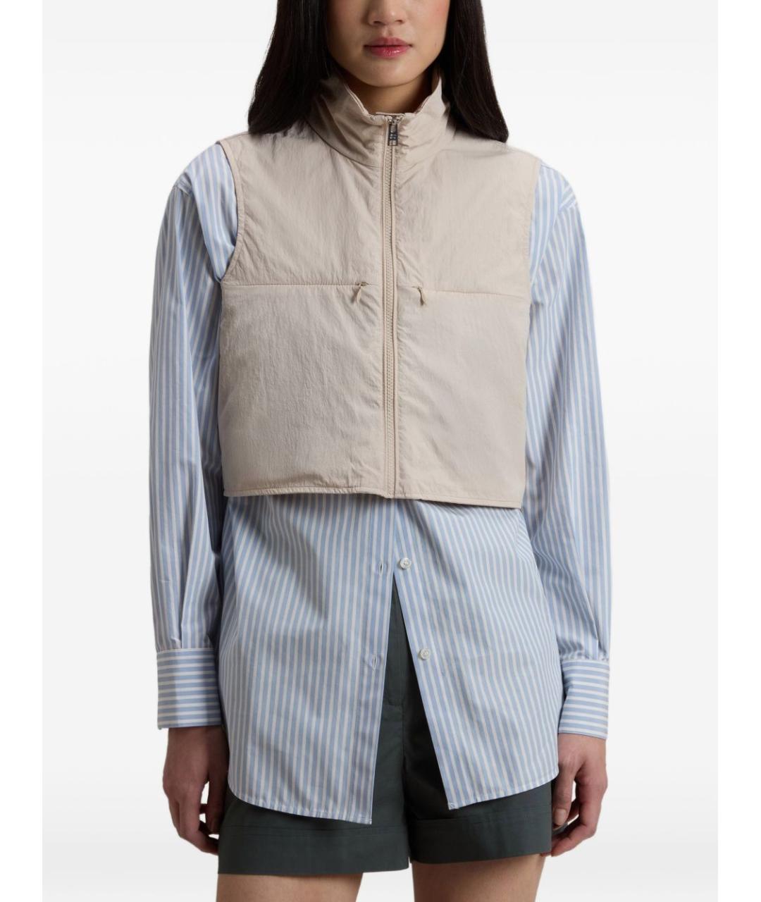 WOOLRICH Бежевый синтетический жилет, фото 5