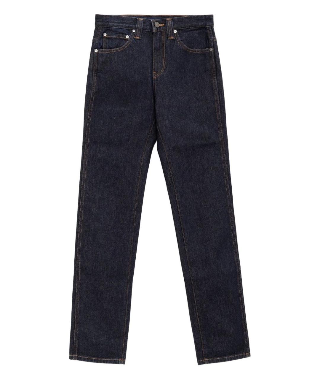 KHAITE Темно-синие хлопковые прямые джинсы, фото 1