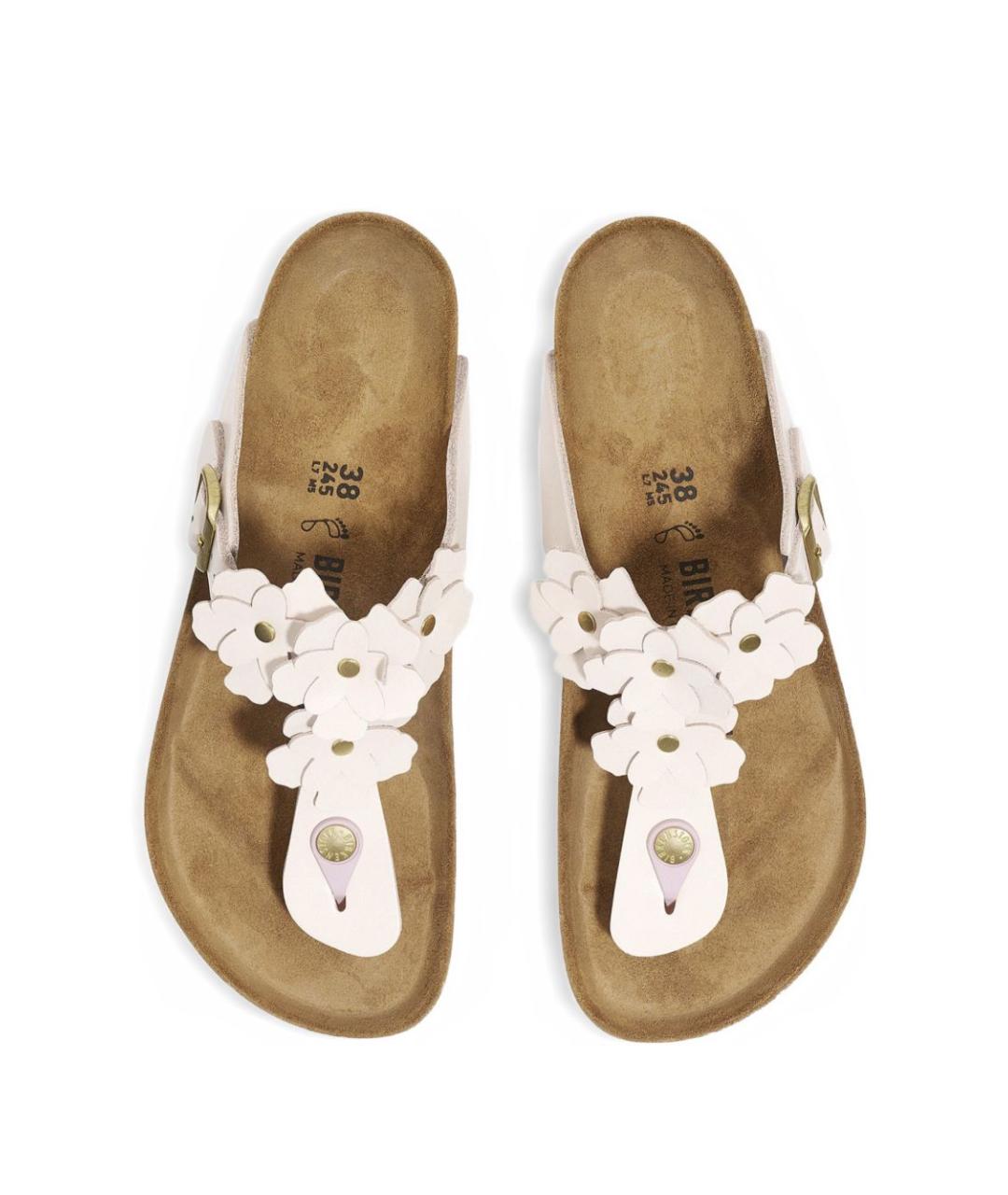 BIRKENSTOCK Розовые кожаные сандалии, фото 3