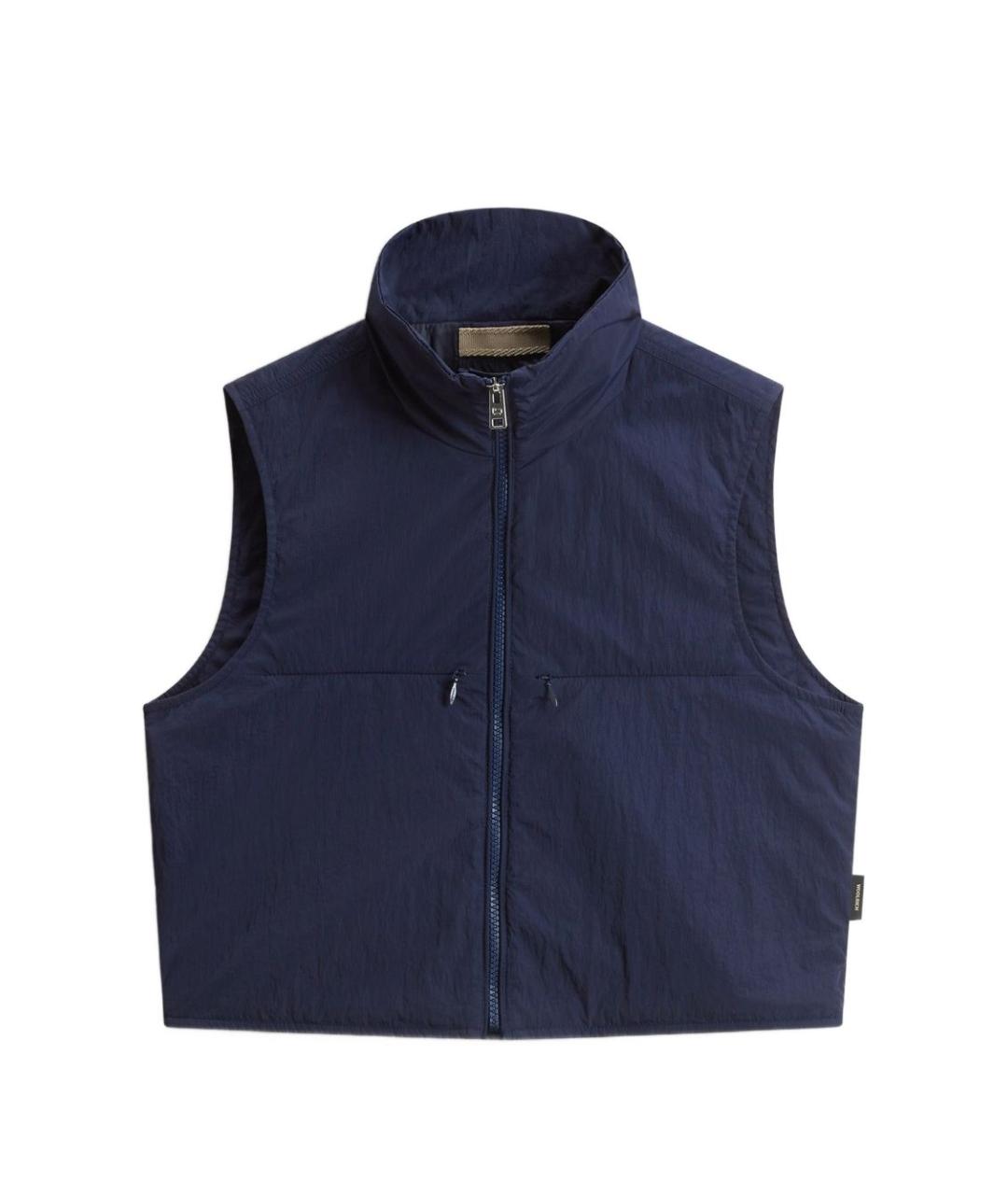 WOOLRICH Синий синтетический жилет, фото 1